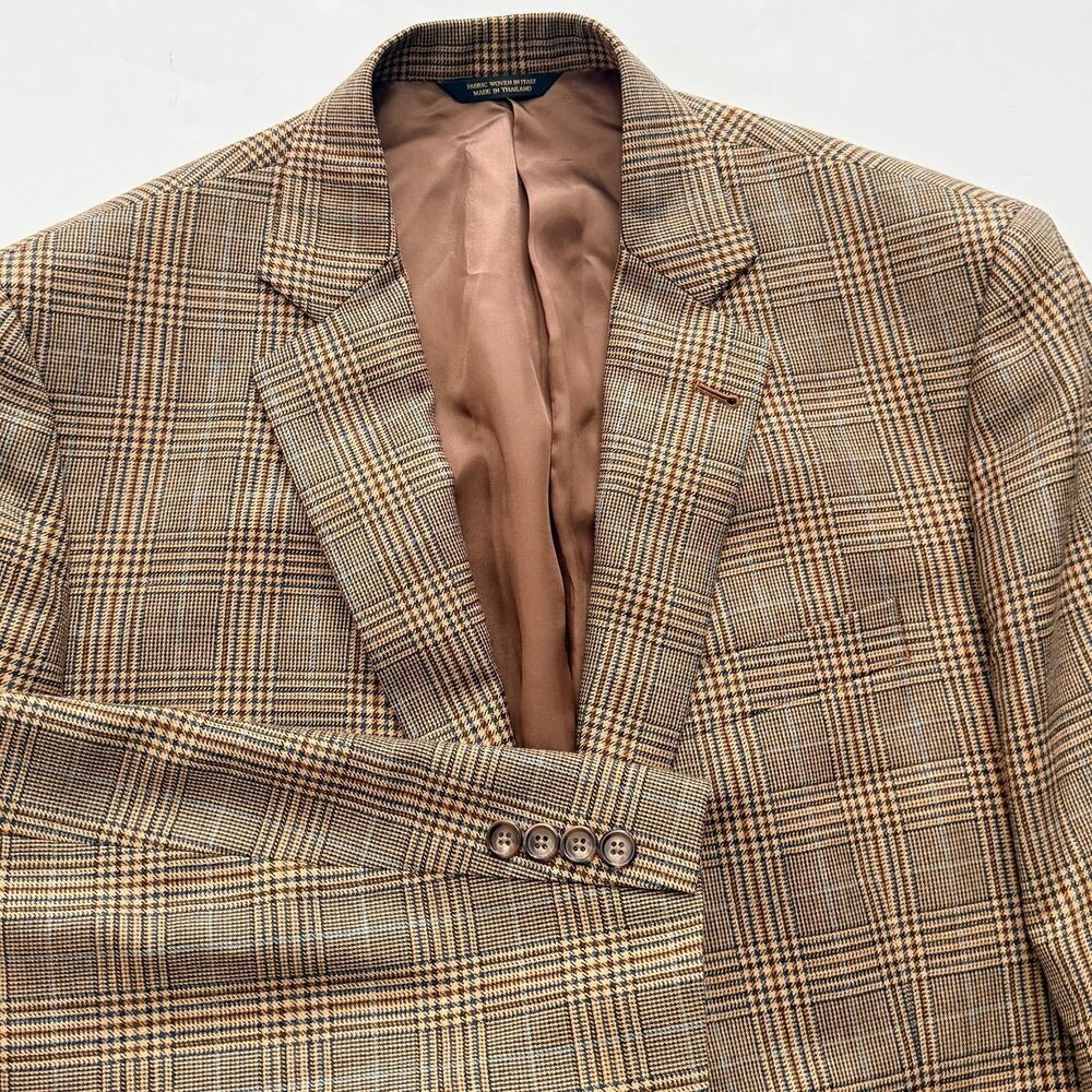 Brooks Brothers 1818 Madison Men’s 43R Glen Plaid Two Button Blazer Sport Coat